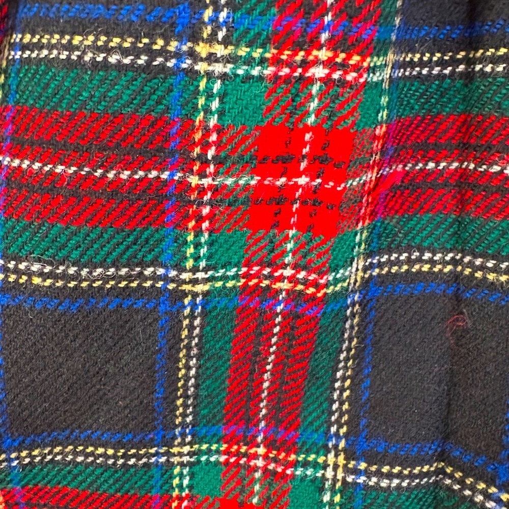Pendleton classic vintage Black Stewart tartan pleated wool skirt - Picture 4 of 10
